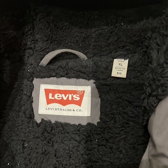 MENS LEVI | Grey Military Style Rain Jacket - Picture 4 of 7